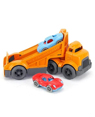 Kid's Preferred Green Toys Racing Truck With Cars Play Set