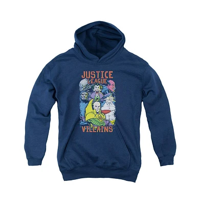 Justice League Boys of America Youth Villians Pull Over Hoodie / Hooded Sweatshirt
