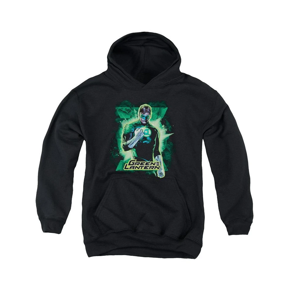 Justice League Boys of America Youth Gl Brooding Pull Over Hoodie / Hooded Sweatshirt