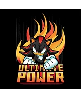 Sonic The Hedgehog Boys Bioworld Knuckles "Ultimate Power" Youth Black Crew Neck Sweatshirt