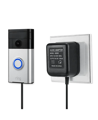 Wasserstein Power Supply Adapter Compatible with Ring Video Doorbell, Doorbell 2, Doorbell Pro, Zmodo Video Doorbell, eufy Doorbell, and Arlo Doorbell