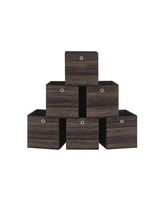 Slickblue Foldable Storage Organizer Boxes, Cubes, Set Of 6 Clothes Organizer, Toy Bins