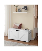 Slickblue Storage Chest, Trunk With 2 Safety Hinges, For Entryway, Bedroom, Living Room