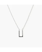 sanctuaire Sanctuary Project by U Shaped Thin Bar Necklace Silver