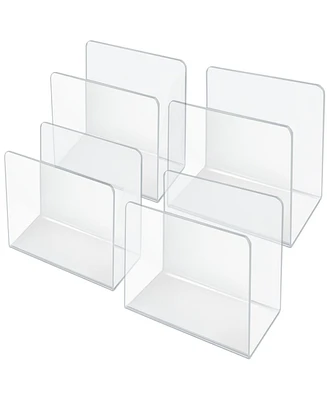 Azar Displays Clear Acrylic Desk File Holder- Large, 4