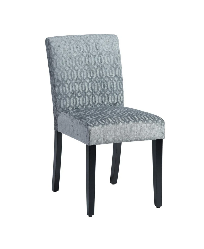 Simplie Fun Upholstered Dining Chairs Set Of 2 Modern Dining Chairs With Solid Wood Legs, Grey