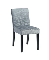 Simplie Fun Upholstered Dining Chairs Set Of 2 Modern Dining Chairs With Solid Wood Legs, Grey