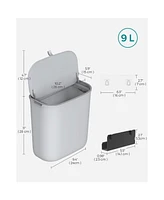 Slickblue 2.4-gallon Hanging Trash Can With Lid