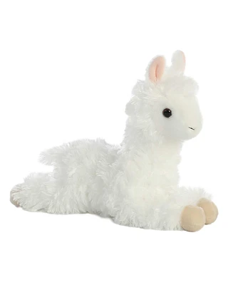 Aurora Small Ansy Alpaca Mini Flopsie Adorable Plush Toy White 8"