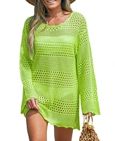 Cupshe Women's Seaside Whispers Crocheted Cover-Up Dress