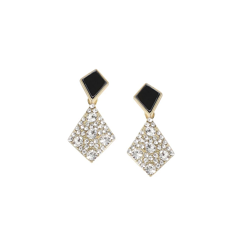 Sohi Women's Geometric Drop Earrings