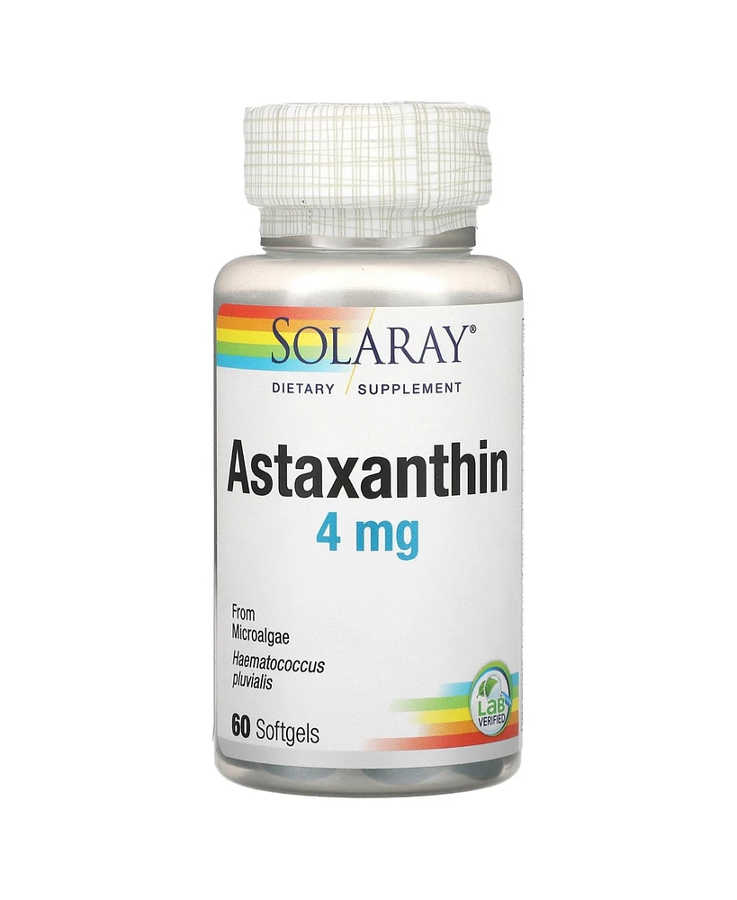 Solaray Astaxanthin 4 mg - 60 Softgels