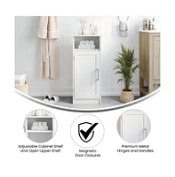 Merrick Lane Vigo Bathroom Storage Cabinet With Adjustable Shelf