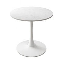 Simplie Fun 32" Modern Round Dining Table With Printed Marble Tabletop