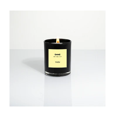 Emme nyc Natural Soy Yuzu Scented Candle Jar, 10 oz