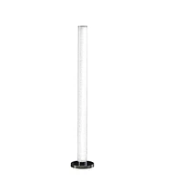 Streamdale Furniture 49" Led Illuminari White Crystal Sand Rocks Column Floor Lamp