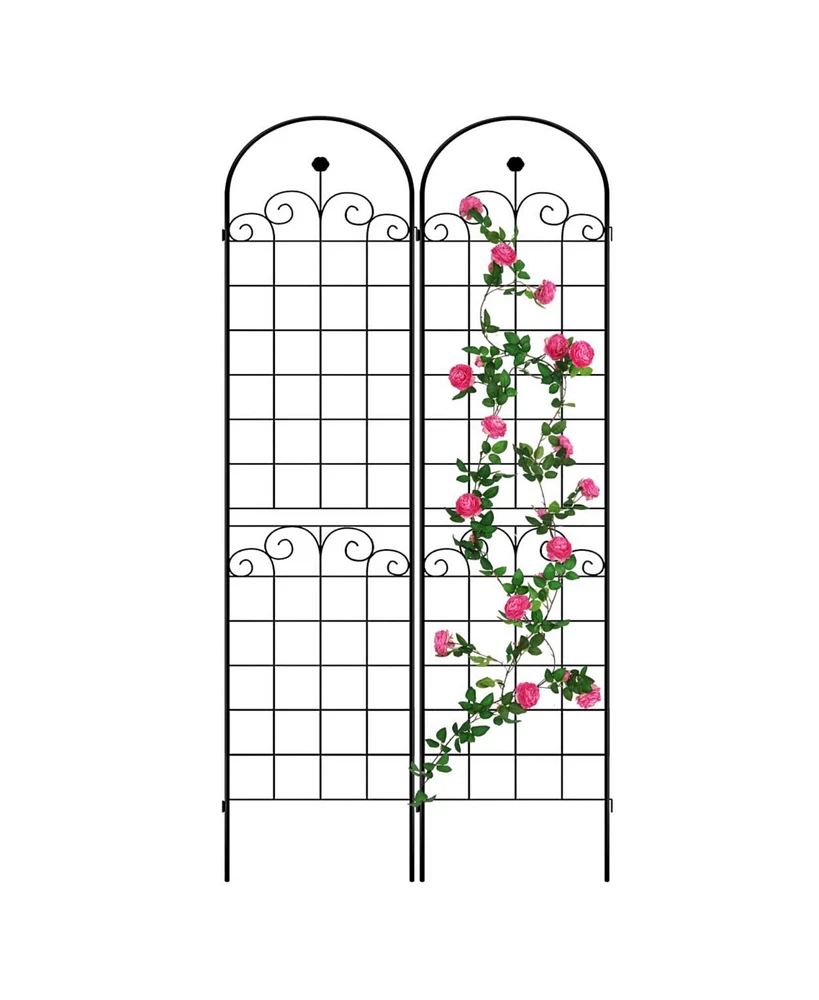 Simplie Fun Rustproof Rose Trellis for Climbing Plants 86.7"x19.7"