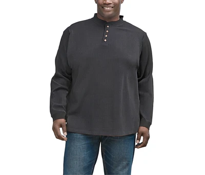 KingSize Big & Tall Waffle-Knit Thermal Henley Tee