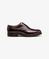 G.h.bass Men's Monogram Double Brogue Wingtip Derby Dress Shoes