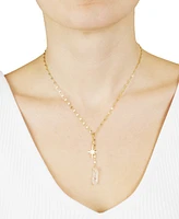 Macy's Aurora Borealis or Mystic Quartz Starburst Lariat Necklace