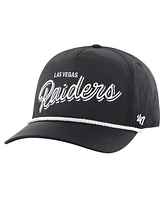 47 Brand Men's Black Las Vegas Raiders Fairway Hitch brrr Adjustable Hat