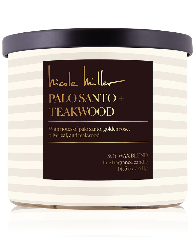 Nicole Miller Palo Santo & Teakwood Candle, 14.5 oz.