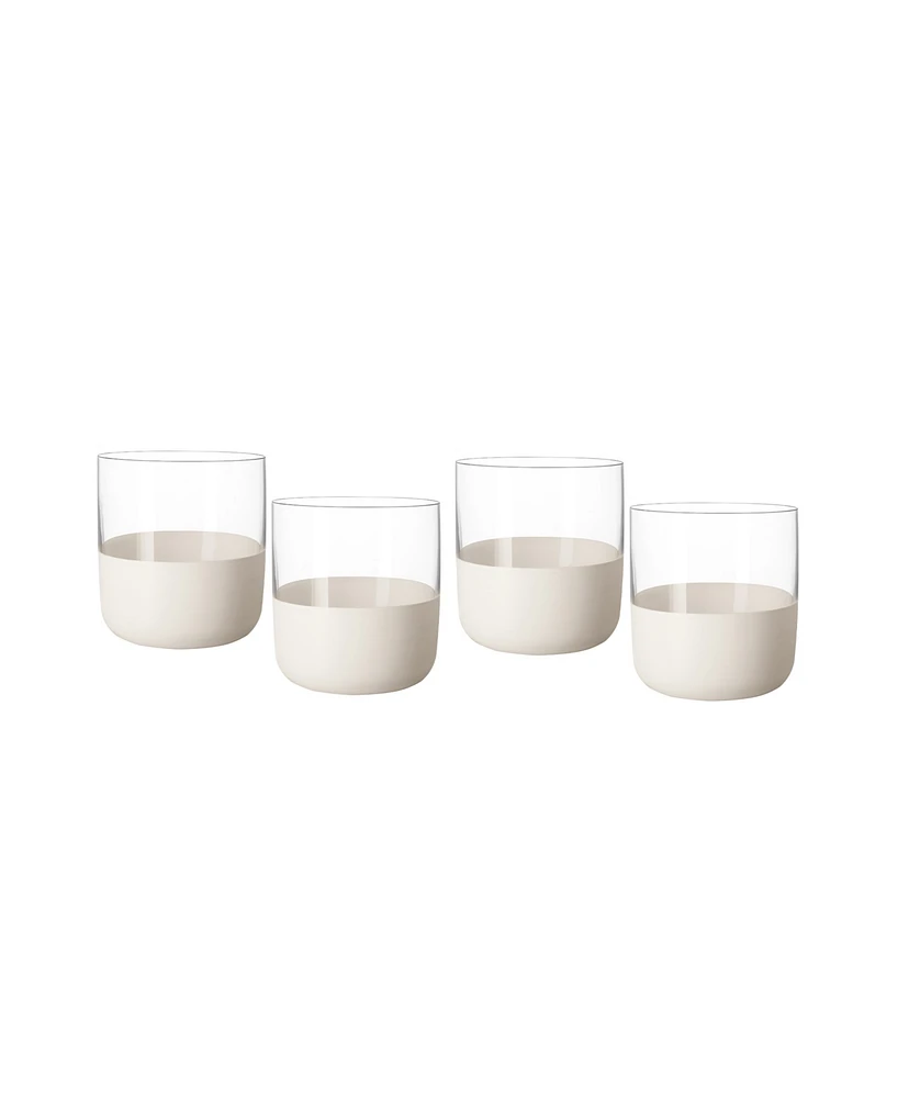 Villeroy Boch Manufacture Rock Blanc Shot Glasses, Set of 4