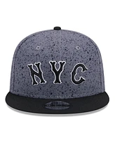 New Era Men's Graphite/Black New York Mets 2024 City Connect Alternate 9FIFTY Snapback Hat