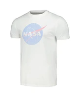 American Needle Men's White Nasa Vintage Like Fade T-Shirt