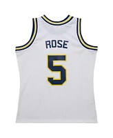 Mitchell & Ness Men's Jalen Rose White Michigan Wolverines 1991/92 Swingman Player Jersey