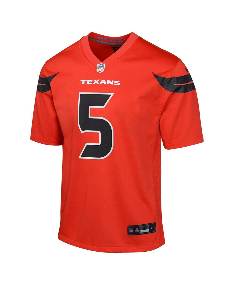 Nike Big Boys and Girls Jalen Pitre Houston Texans Alternate Game Jersey