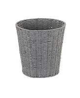 Household Essentials Woven Waste Basket Paper Rope Waste Bin for Bathroom Bedroom Office