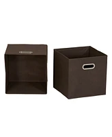 Household Essentials 6 ct Open Fabric Cube Storage Bins