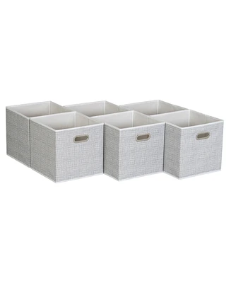 Household Essentials 6 ct Open Fabric Cube Storage Bins