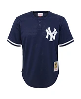 Mitchell Ness Toddler Derek Jeter Navy New York Yankees Cooperstown Collection Mesh Batting Practice Jersey