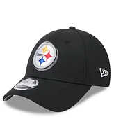 New Era Men's Black Pittsburgh Steelers 2024 Nfl Draft 9FORTY Adjustable Hat