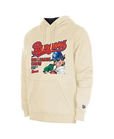 New Era Men's Cream Texas Rangers Big League Chew Pullover Hoodie