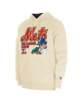 New Era Men's Cream New York Mets Big League Chew Pullover Hoodie