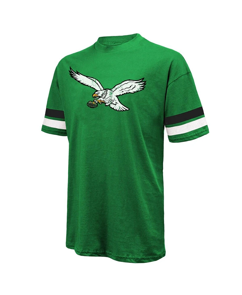 Majestic Threads Men's Saquon Barkley Kelly Green Philadelphia Eagles Name Number Oversized T-Shirt
