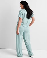 State of Day Women's 2-Pc. Fluid Knit Pajamas Set, Created for Macy's