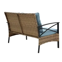 Outdoor Rattan Wicker Sectional Sofa Set with Cushion