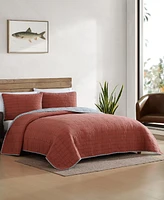 Eddie Bauer Troutdale Reversible 3 Piece Quilt Set, King
