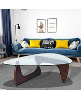 Simplie Fun Home Modern Triangle Coffee Table