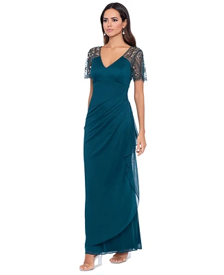 Xscape Petite Embellished Chiffon Gown