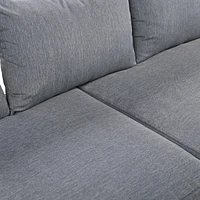 Outdoor Steel Sofa Set, Waterproof and Anti-uv