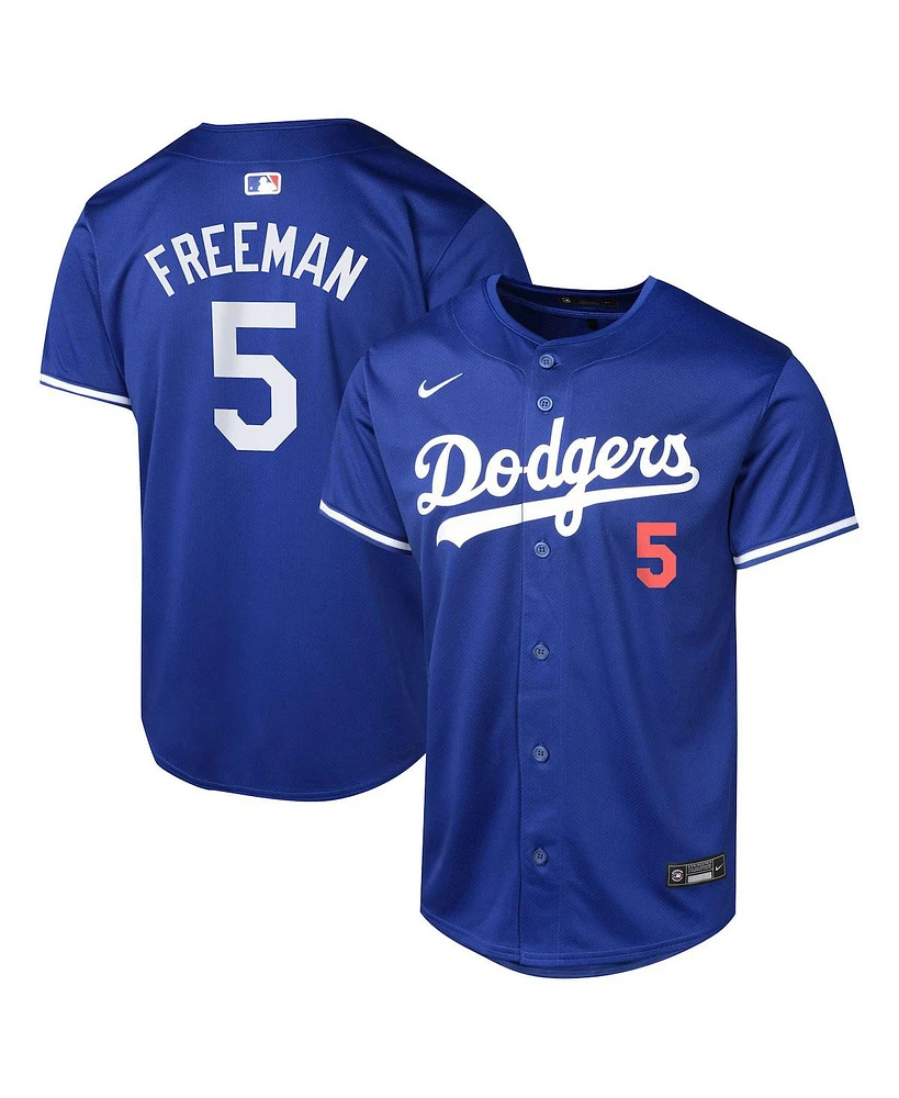 Nike Big Boys and Girls Freddie Freeman Royal Los Angeles Dodgers Alternate Limited Player Jersey