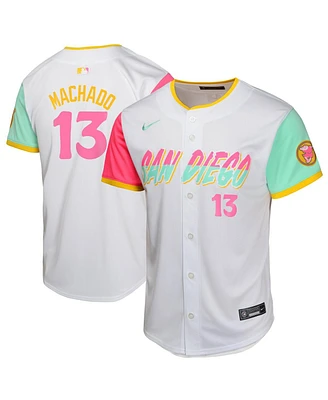 Nike Big Boys and Girls Manny Machado White San Diego Padres City Connect Limited Player Jersey