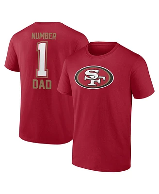 Fanatics Men's Scarlet San Francisco 49ers Father's Day T-Shirt