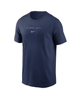 Nike Men's Navy Tampa Bay Rays Large Logo Back Stack T-Shirt