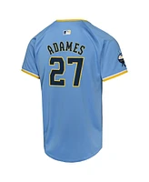 Nike Big Boys and Girls Willy Adames Powder Blue Milwaukee Brewers City Connect Limited Player Jersey